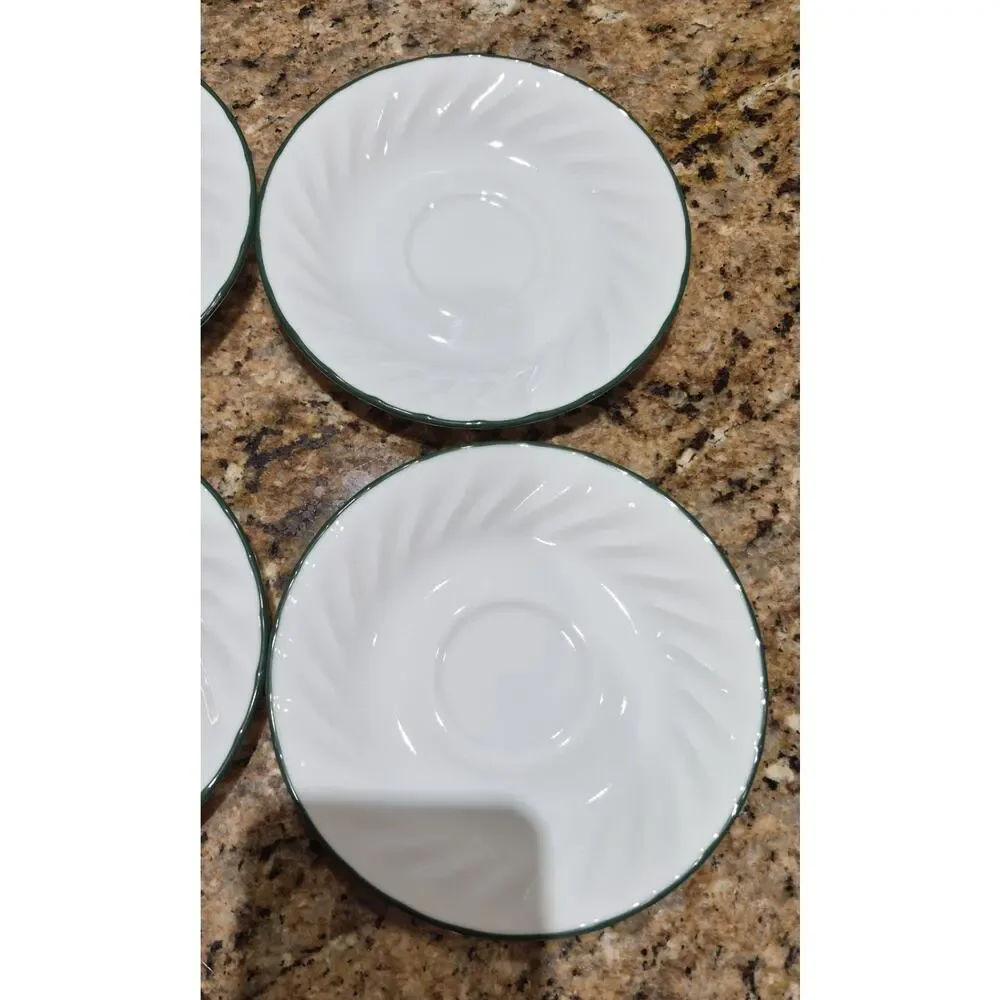 Corelle Callaway Ivy Swirl Saucer Plates 6 1/4